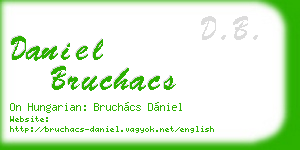 daniel bruchacs business card